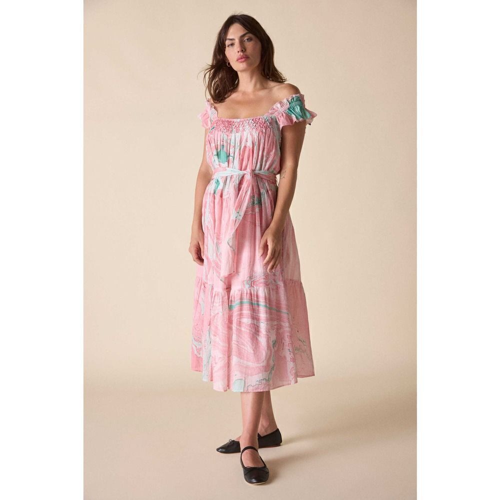 St. Roche NWT Rowena Dress in Pink Marble Sz 2 - Picture 2 of 4